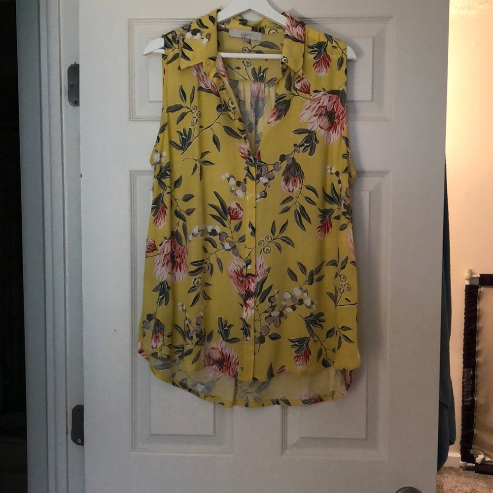 NWOT mixed media blouse